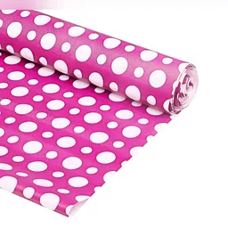 LooMantha Pink & White Printed Water Resistant Shelf Liner Organisers image 2