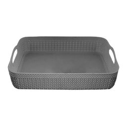 Kuber Industries Set Of 4 Grey Self Design Organisers image 2
