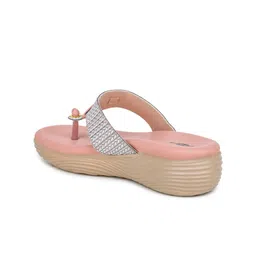 Shezone Textured Open Toe Flatform Heels image 5
