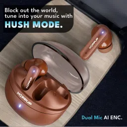 hoppup AirDoze Earbuds with 40H , 40MS Low Latency, AI ENC & 5.4v Bluetooth Headset image 5