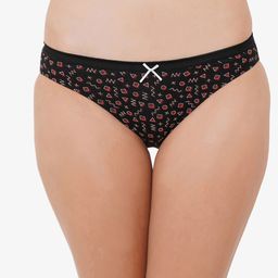 SOIE  (Pack of 3) Mid Rise Medium Coverage Solid and Printed Cotton Stretch Brief image 5