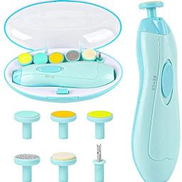 Newborn Baby Nail Cutter Electric Nail Clipper With 6 Grinding Heads-image-56