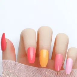 Secret Lives 24-Pcs Glossy Finish & Omero Fake Nails-45