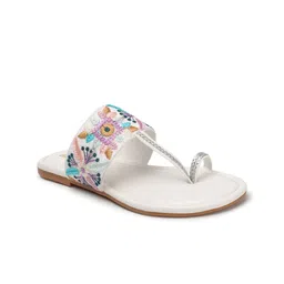 Anouk Embroidered Open Toe Flats image 2