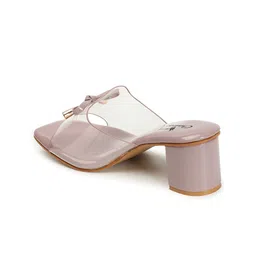 CHINRAAG Party Block Peep Toes with Bows image 2