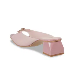 Mochi Open Toe Block Heels With Bows image 4