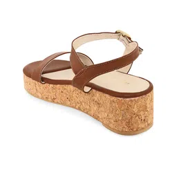 Kenneth Cole Open Toe Flatform Heels with Buckles image 2