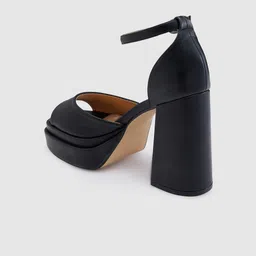 Sole To Soul Ankle Loop Platform Heels image 5