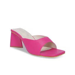 MEHNAM Open Toe Block Heels image 5