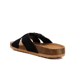 London Rag Open Toe Flats with Buckles image 3