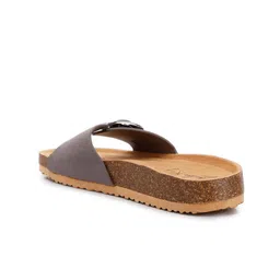 London Rag Open Toe Flats with Buckles image 4