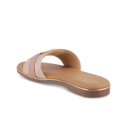 Tresmode Textured Open Toe Flats With Buckles image 3
