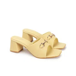 Sole Saga Embellished Open Toe Block Heels image 3