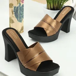ICONICS Open Toe Block Heels image 3