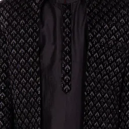 VASTRAMAY Boys Regular Sequinned Kurta with Pyjama image 2