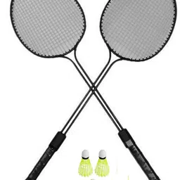 monika sports 2 PC Double Shaft racket With 3 shuttle cock Badminton Kit-picture-16