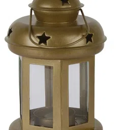 Gold Iron Hanging Lantern-image-10