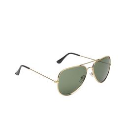 WROGN Men Aviator Sunglasses with UV Protected Lens WRNSG-06-AVI-GD-GR image 2