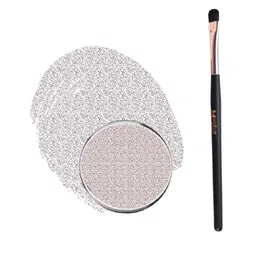 Moraze Smudge-Proof Single Eyeshadow - Ice Queen with Eyeshadow Brush-24