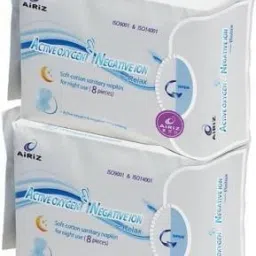 Activeoxygen & Negativeion Soft-cotton sanitary Pad for Night Use(Pack of 2) Sanitary Pad-image-32