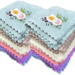 Guddal Flower PrintMicrofiber Handkerchief for Women ["Multicolor"] Handkerchief-image-1