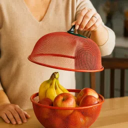 OMKRUSH Apple Shape Metal Fruit Basket – Durable & Decorative Bowl for Daily Use Iron Fruit & Vegetable Basket-image-96