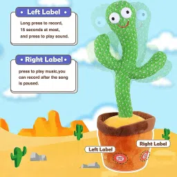 Talking Plush Toy Dancing Cactus Voice Recording Musical Toy Return Gift-image-59