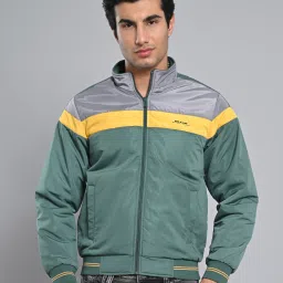 Men Textured Quilted Jacket-image-91