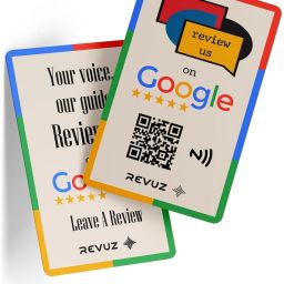 REVUZ | QR & NFC | Tap/Scan | Google Review Business Card-23