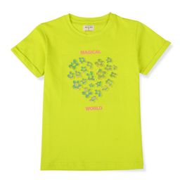 Gini and Jony Girls Floral Printed Cotton T-shirt-image-93