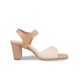 Metro Peach-Coloured Block Sandals image 2
