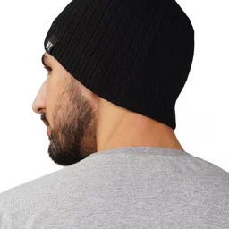 iSWEVEN Unisex Self Design Woolen Beanie Cap image 2