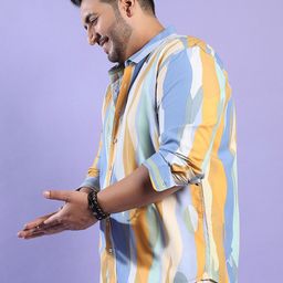 Instafab Plus Size Abstract Printed Classic Regular Fit Casual Shirt image 5