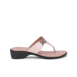 Shezone Pink Block Heels with Bows image 3