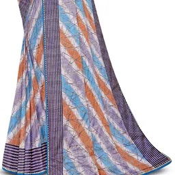 Reboot Fashions Abstract Printed Gotta Patti Leheriya Saree image 4