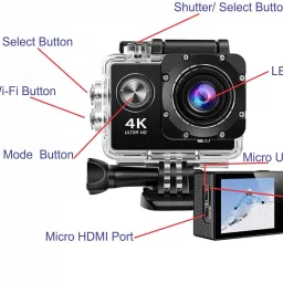 DigiVault GoPro Action camera GoPro Action Camera 4k20MP Wifi 30M Waterproof Action Camera Sports DV Camcorder Sports and Action Camera image 4