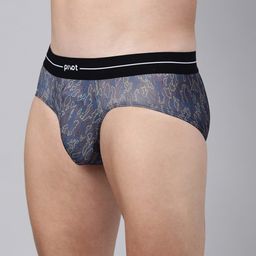pivot Men Mid-Rise Abstract Printed Basic Briefs image 5