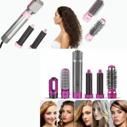 DRUMSTONE Multi-Function Hair Styler, 5-in-1 , and Travel-Friendly Design C298.G0135in1HairStyler+PinkG013Styler Hair Styler-15