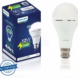 Inverter 12 Watt Rechargeable LED for Home, Cool Daylight, Base B22 4 hrs Bulb Emergency Light-15
