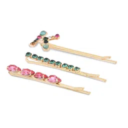 Accessorize Set of 3 Metal Bobby Pins image 4