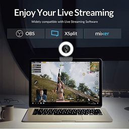 Angetube Full HD 1080P Webcam with Ring Light and Mic. Plug and Play Setup for Video Call Webcam for Desktop/Laptop Advanced autofocus AF Web Camera for Zoom/Skype/Teams/Online Classes/Conferencing image 4