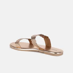 Vishudh Textured Open Toe Flats image 4
