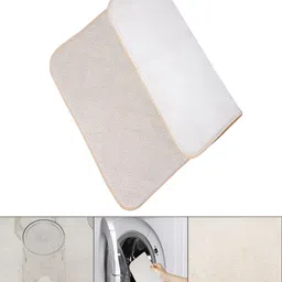 Kuber Industries Set Of 3 Cream & Grey Self Design Dish Dry Mat image 4