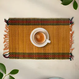 Peepul Tree Set Of 4 Black Grass Table Placemats image 4