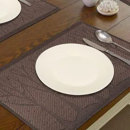HOKIPO Set of 6 Brown Tree Printed Table Mats image 4