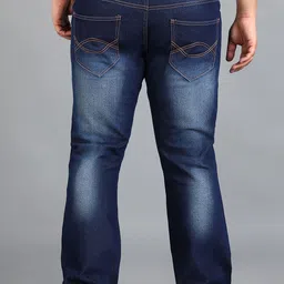 Urbano Plus Men Bootcut Heavy Fade Stretchable Jeans image 5