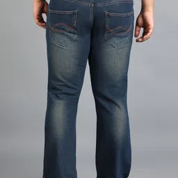 Urbano Plus Men Bootcut Heavy Fade Clean Look Stretchable Jeans image 3