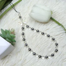 Threads & Beads mobile charm, fashion charm with metallic & transparent beads design Phone Charm-picture-13