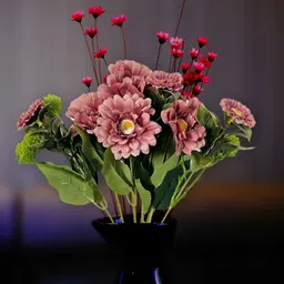 ARTSY Magenta & Green Jasmine Artificial Flower image 3