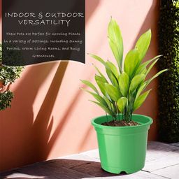 Kuber Industries Set Of 4 Green Planter With Pot image 3